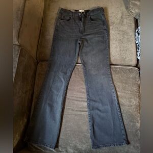 Universal Thread Black Flare Jeans — High-Rise Wide Leg